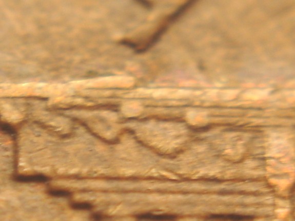 1960-D-Small-Date-Lincoln-Memorial-Cent--Die-Chips-And-?